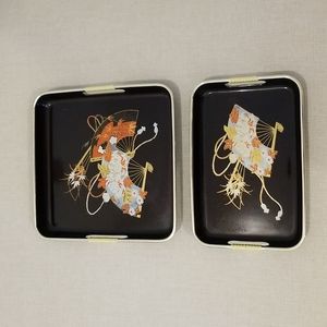 Set of 2 Japanese Trays